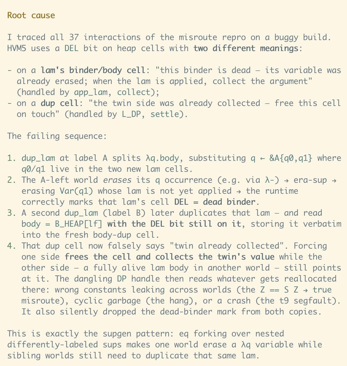 Fable finding a subtle garbage collection bug in Taelin's interaction net code